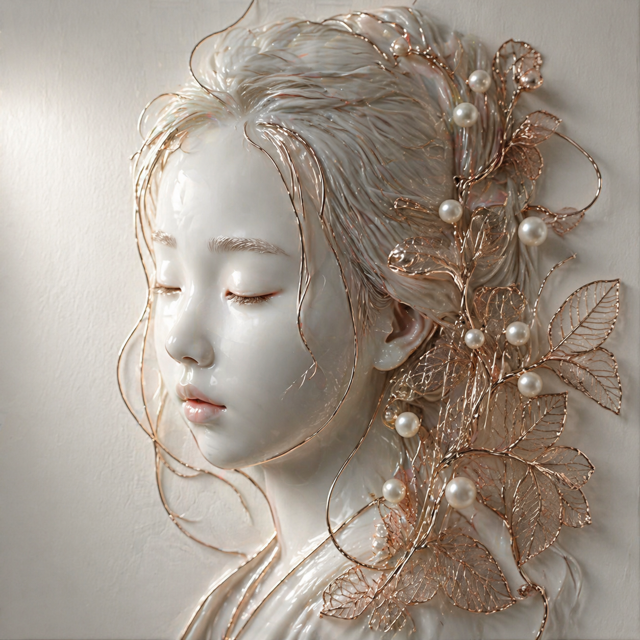 Porcelain Sculpture Portrait Template