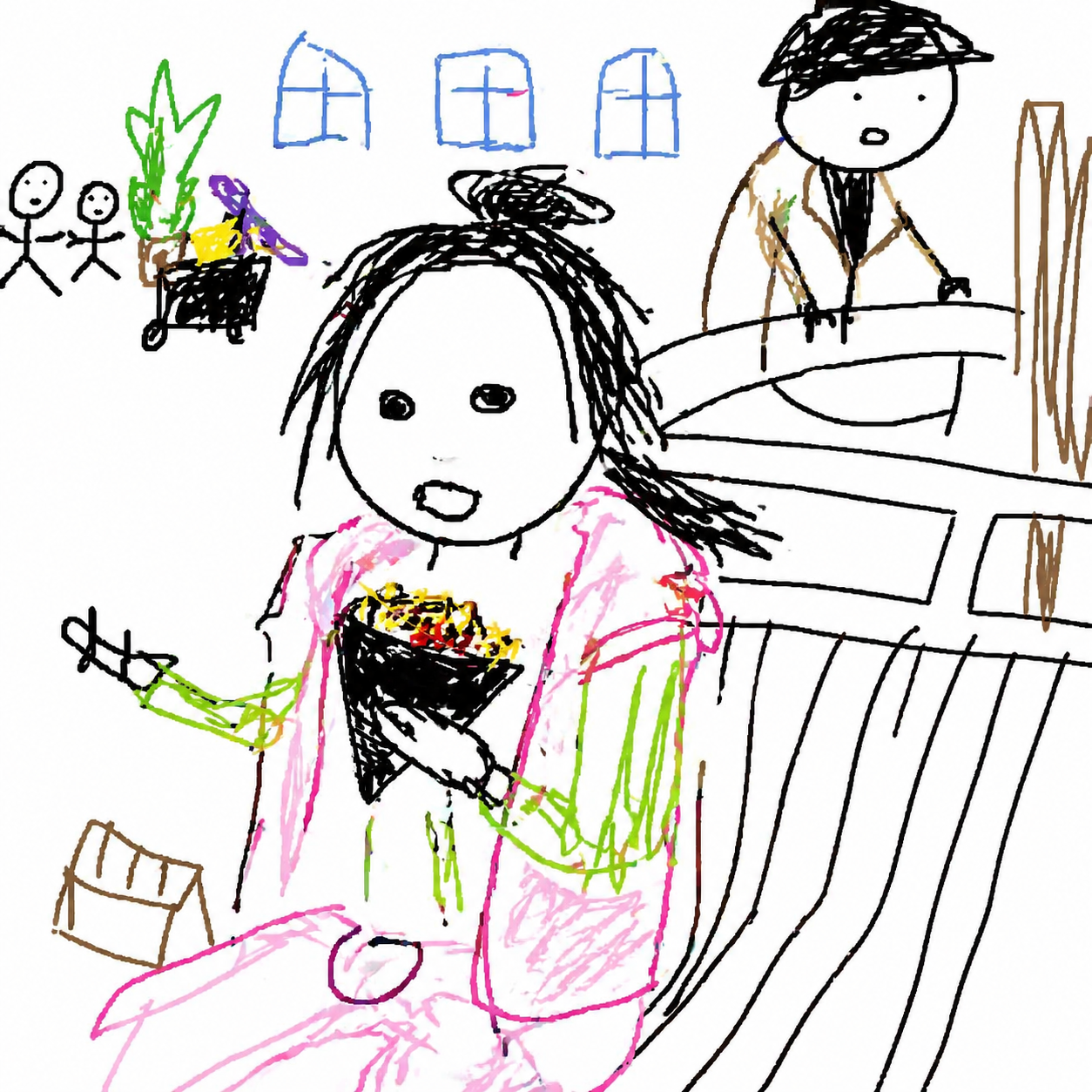 MS Paint Stick Figure Redraw Template