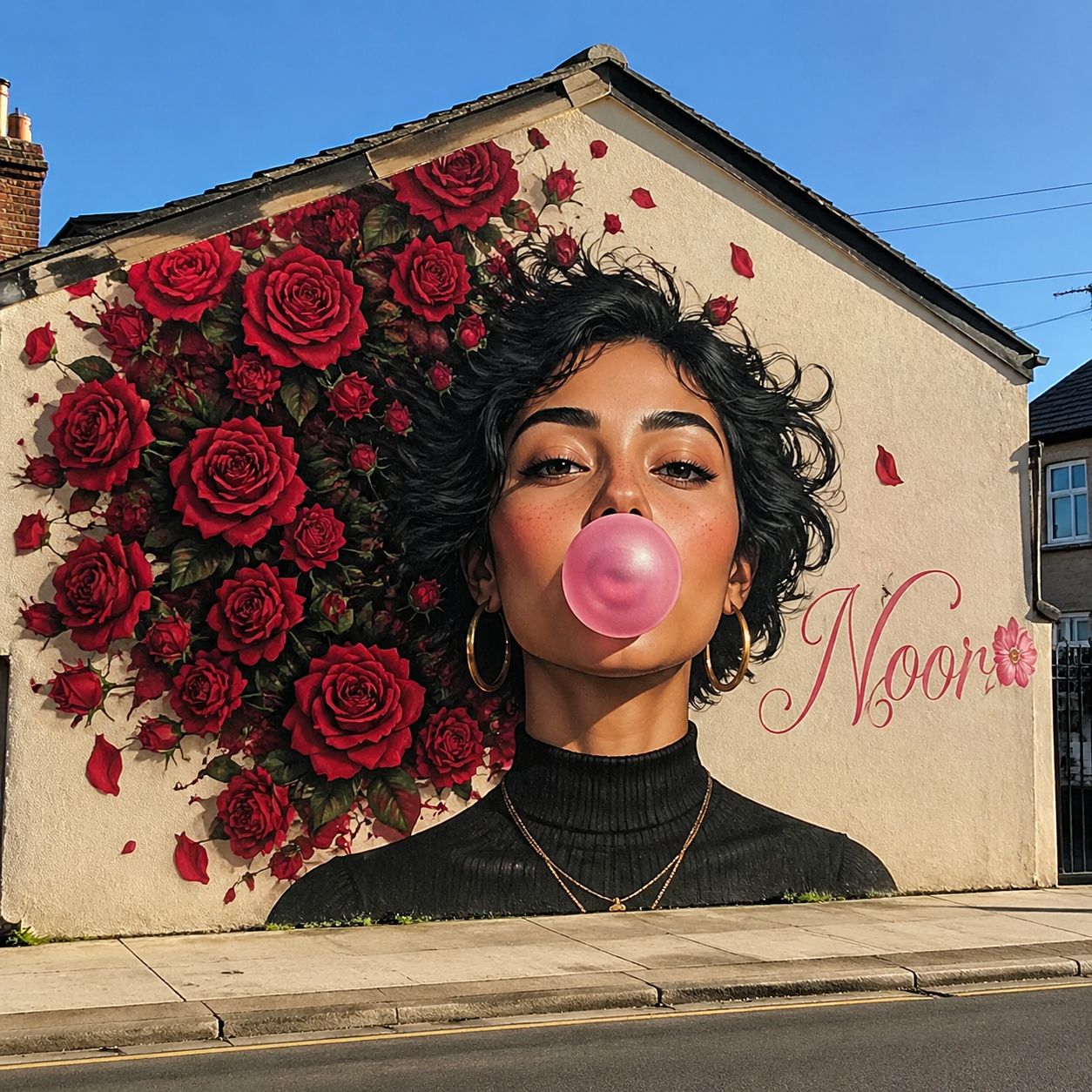 Surreal Mural Portrait Template